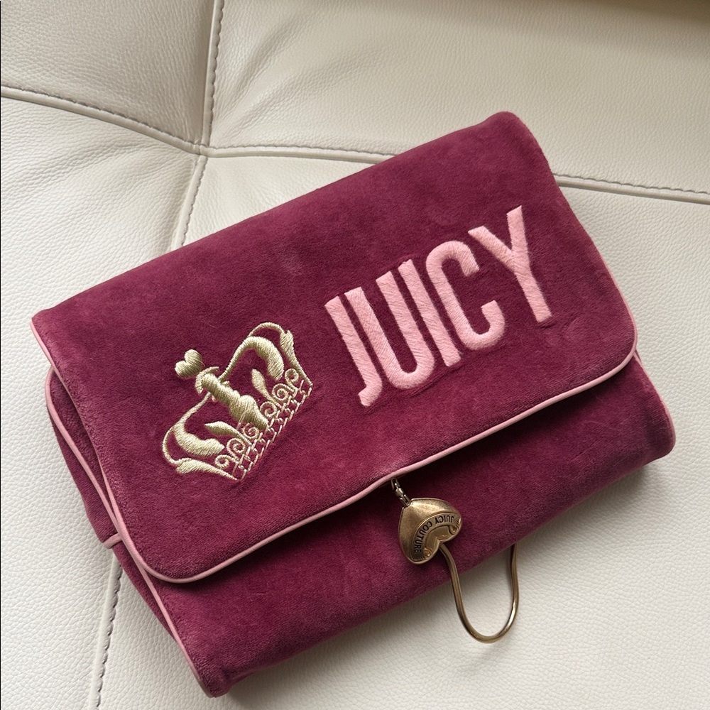 Juicy Couture Velour‎ Cosmetic Makeup Bag